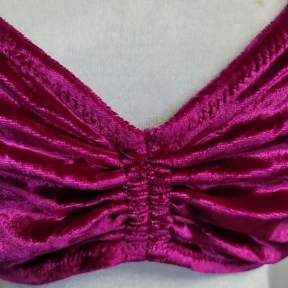 Free people rhiannon soft bra in red berry - Picture 8 of 8